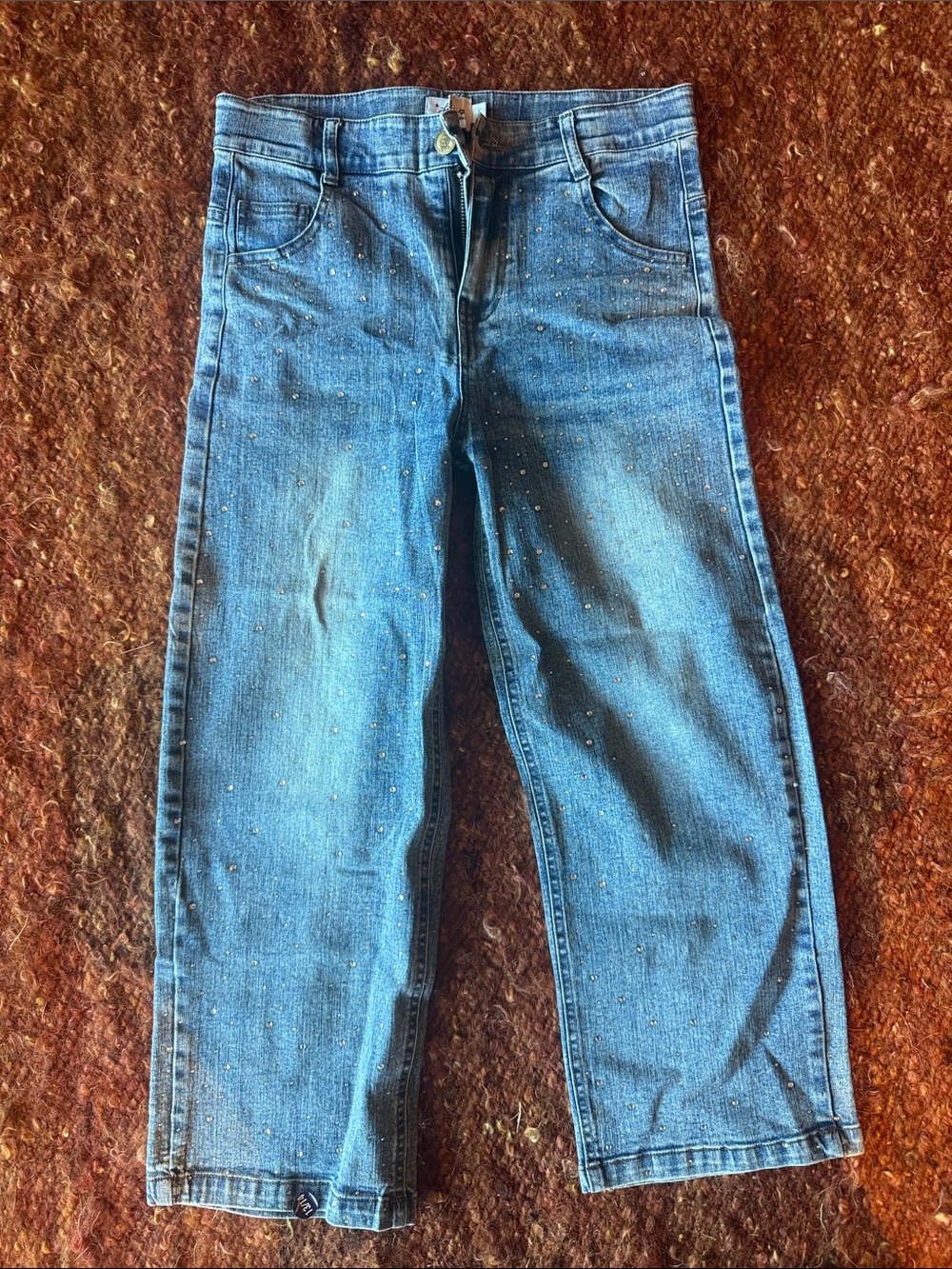 Lola + The Boys Blue Kids Denim Jeans with Sparkle Speckles